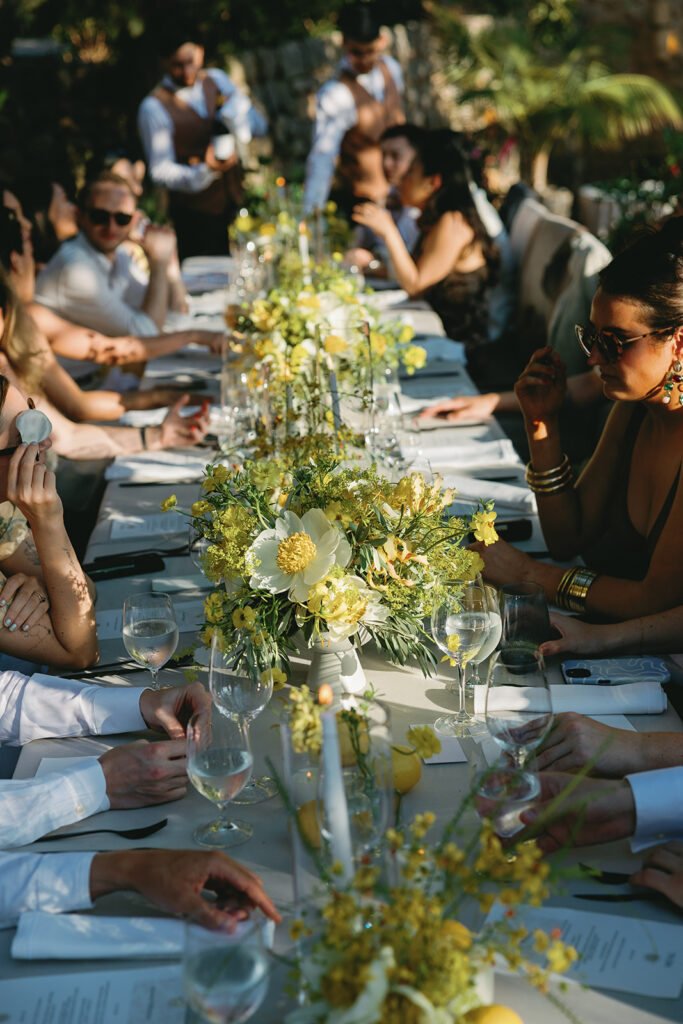 Mallorca luxury wedding dinner — outdoor reception at Belmond La Residencia